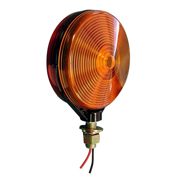 PETERSON MFG V3132RA Stop & Tail Double-Face, Red/Amber, 4.125"